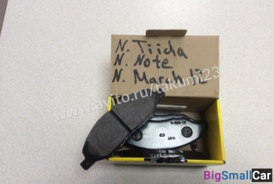 Тормозные колодки на Tiida, Note, March 12 - купить Горном Ерике