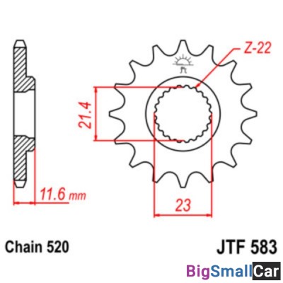 Звезда ведущая JT JTF583.14 - купить Горном Ерике