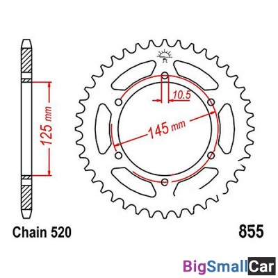 Звезда ведомая JT JTR855.46 - купить Горном Ерике