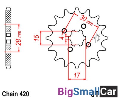 Звезда ведущая JT JTF253.16 - купить Горном Ерике