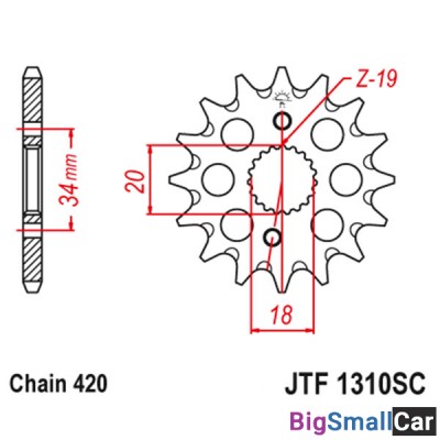 Звезда ведущая JT JTF1310.15 - купить Горном Ерике