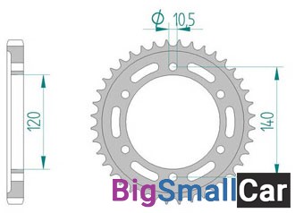 Звезда ведомая AFAM 16603-39 (JTR499.39) - купить Горном Ерике