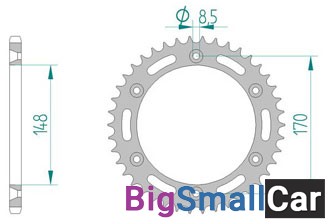 Звезда ведомая AFAM 14501-42 (JTR828.42) - купить Горном Ерике