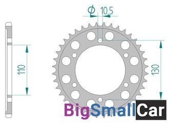 Звезда ведомая AFAM 13814-42 (алюминий) YZF 600 R6  520 03-07 - купить Горном Ерике