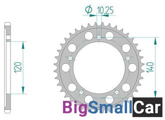 Звезда ведомая AFAM 15605-42 аллюминий (JTR1793.42) - купить Горном Ерике