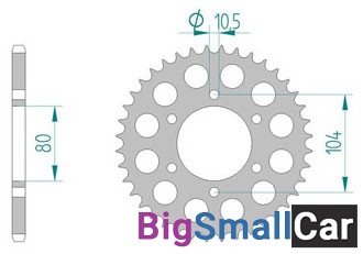 Звезда ведомая AFAM 17606-39  520 (JTR1478.39) - купить Горном Ерике