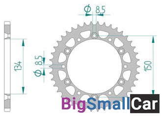 Звезда ведомая AFAM 16204-49 (JTR460.49) - купить Горном Ерике