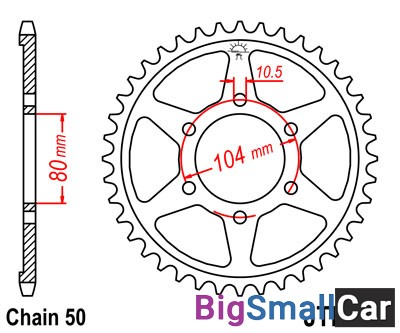 Звезда ведомая JT JTR488.43 - купить Горном Ерике