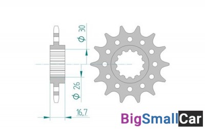 Звезда ведущая AFAM 20608-16 (JTF1269,16) CBR900RR  520 - купить Горном Ерике