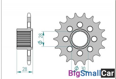 Звезда ведущая AFAM 37601-18 (APRILIA MANA 850) - купить Горном Ерике