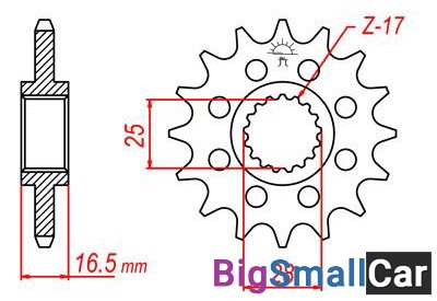 Звезда ведущая JT JTF1904.17 - купить Горном Ерике