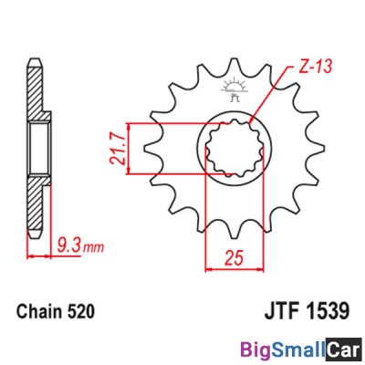 Звезда ведущая JT JTF1539.15 - купить Горном Ерике