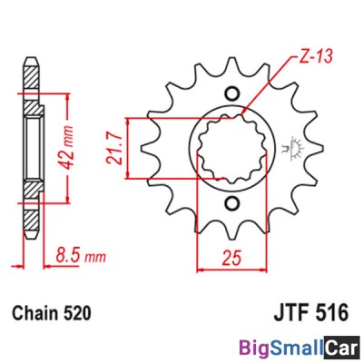 Звезда ведущая JT JTF516.13 - купить Горном Ерике