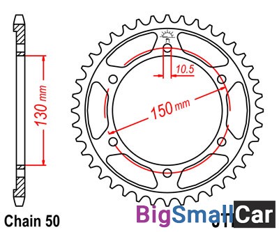 Звезда ведомая JT JTR859.40 - купить Горном Ерике