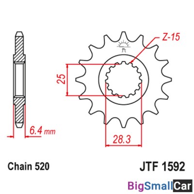 Звезда ведущая JT JTF1592.14 - купить Горном Ерике