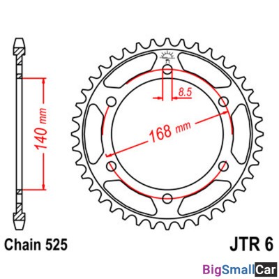 Звезда ведомая JT JTR6.42 - купить Горном Ерике