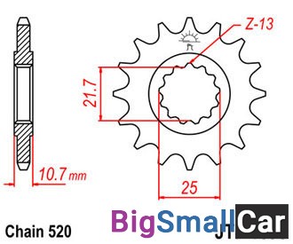 Звезда ведущая JT JTF1595.16RB - купить Горном Ерике