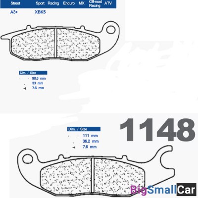 Тормозные колодки CL 1148XBK5 - купить Горном Ерике