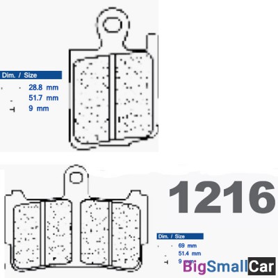 Тормозные колодки CL 1216XBK5 - купить Горном Ерике