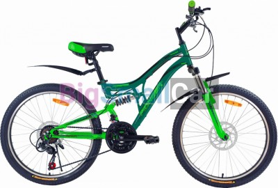 Дорожные велосипеды PIONEER FORSAGE 24/14 darkgreen-green-black - купить Горном Ерике