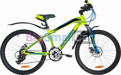 Горные велосипеды PIONEER SAMURAI 24 AL/13 green-blue-black - купить Горном Ерике
